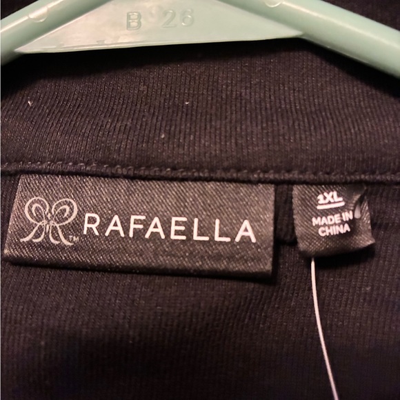 NWT Rafaella Women's Black Plus Size Short Sleeve Dress - Picture 2 of 8